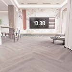 Gerbur Vinyl Click Herrigbone GB SIG HRB 03 Ashen Living Room Vinyl Click Flooring