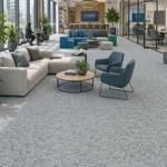 Shark 926 Carpet Tiles Modern Co Working Lounge With Greenery