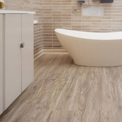 gerbur aqua click lime tree vinyl click flooring in bathroom