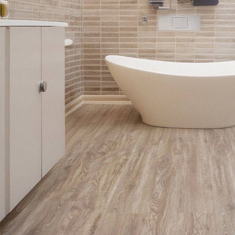 gerbur aqua click lime tree vinyl click flooring in bathroom
