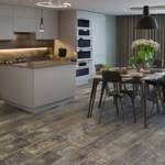 old dark rustical gerbur verdi laminate flooring in kitchen