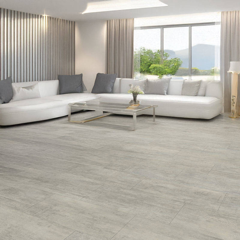 QS Ambient Light Grey Travertin Living Room Vinyl Click