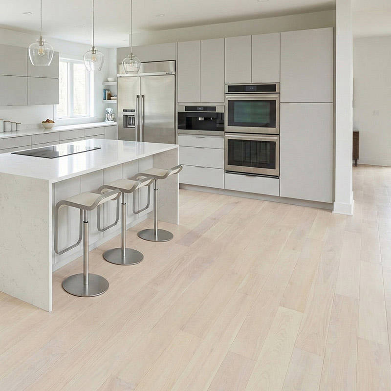 SH Cotton White Engineered Elegance Wood Flooring Kitchen