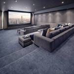 Wall To Wall Carpet Tiles Balta Lily CRP BLT LIL 04 Villa Home Cinema Lounge