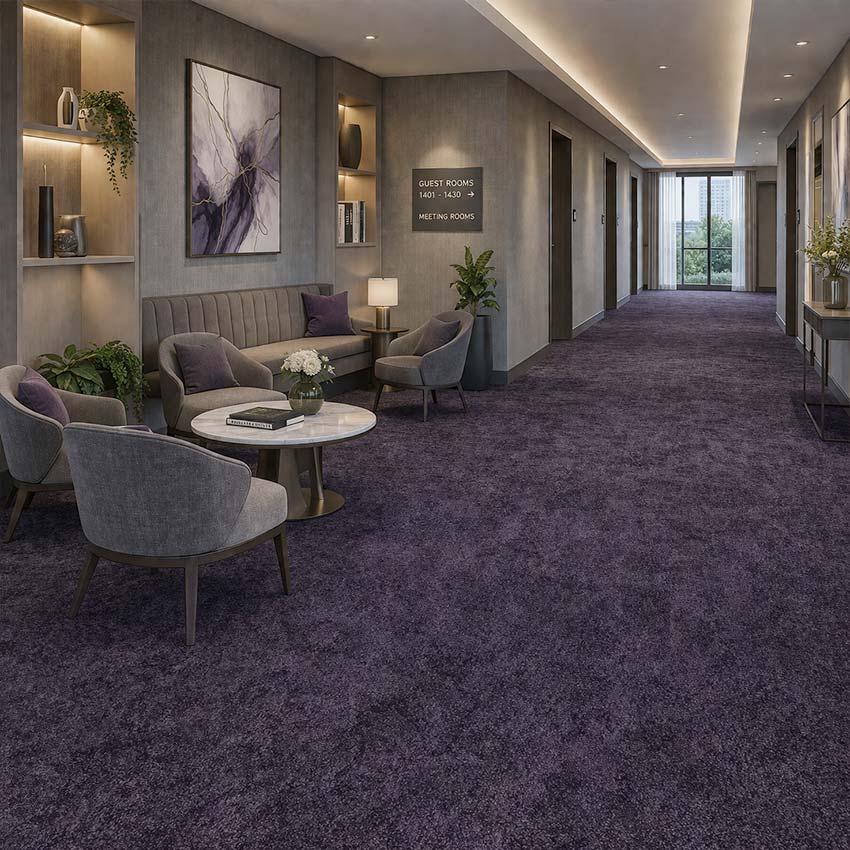 Wall To Wall Carpet Tiles Balta Lily CRP BLT LIL 06 Executive Business Hotel Corridor Lounge