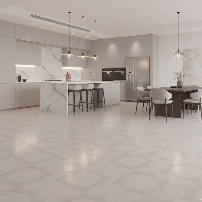 RP Chelsea Square Linear Vogue Steel 22 Kitchen Dinning Parquetry Wood Flooring