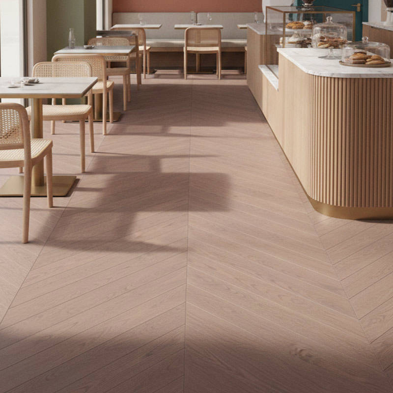 RP Chevron Basil 18 Engineered Wood Flooring Cafe