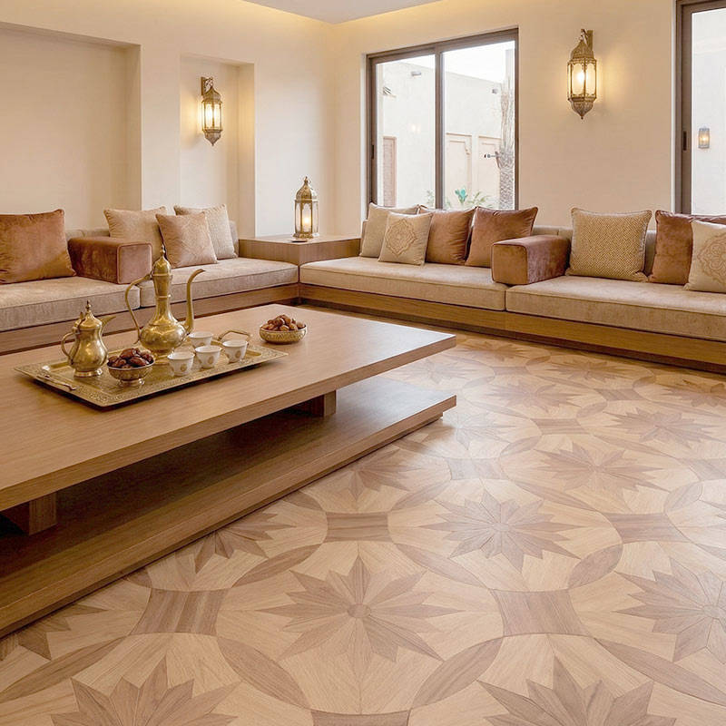 RP Chelsea Square Magnificence Honeycomb 13 Majlis Parquetry Wood Flooring