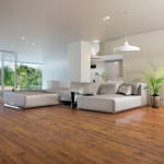 cappuccino oiled oak gerbur laminate flooring in home