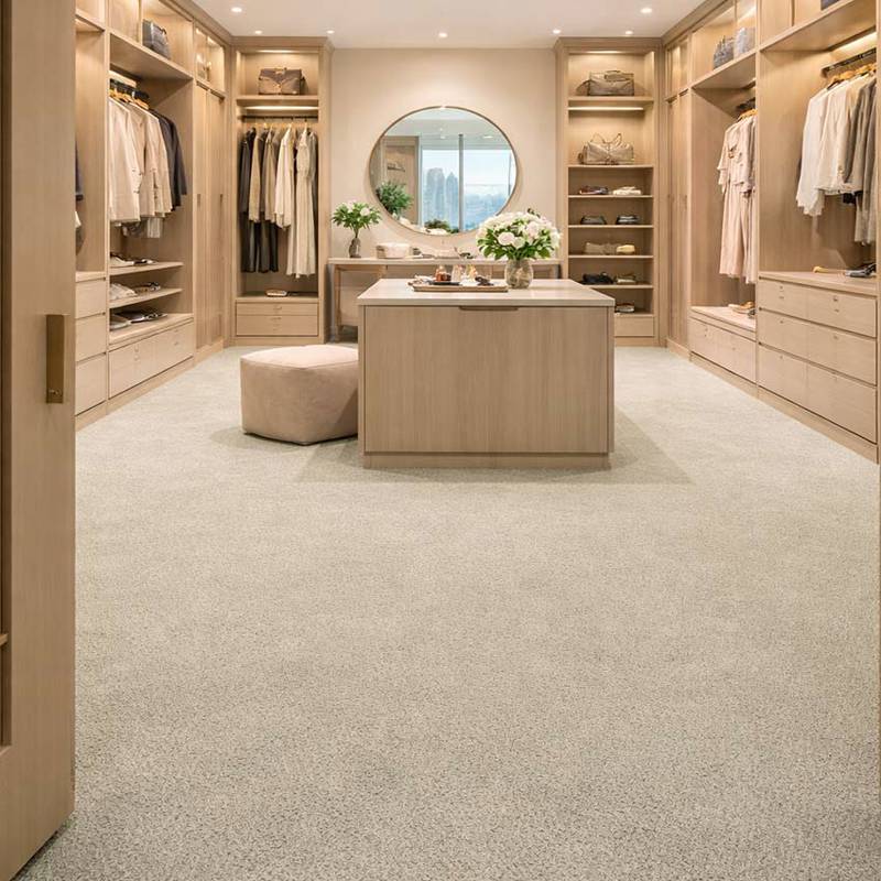 duchesse deluxe 8 wall to wall carpet in showroom