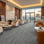 british carpet mills sky gardens 575 carpet tiles in reception space