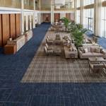 british carpet mills blue casini 558 carpet tiles in hotel reception