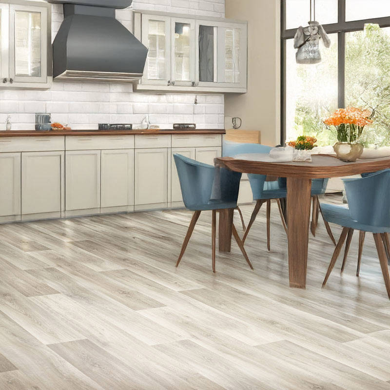 berry alloc pure planks lime oak vinyl click plank in kitchen