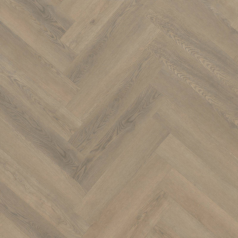 Desert Grey Oak Vinyl Click Herringbone Swatch