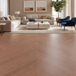 RP Chevron Cinnamon 21 Engineered Wood Flooring Livingroom