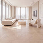 RP Chelsea Square Elegant Wave Ivory 06 Livingroom Parquetry Wood Flooring