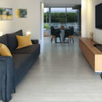QS Pulse Snow Pine Vinyl Flooring Common Room