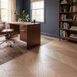 SH Biscuit 04 Engineered Chevron Wood Flooring Office