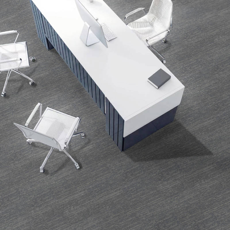 british carpet mill autumn grey and dark grey patterned carpet in an office