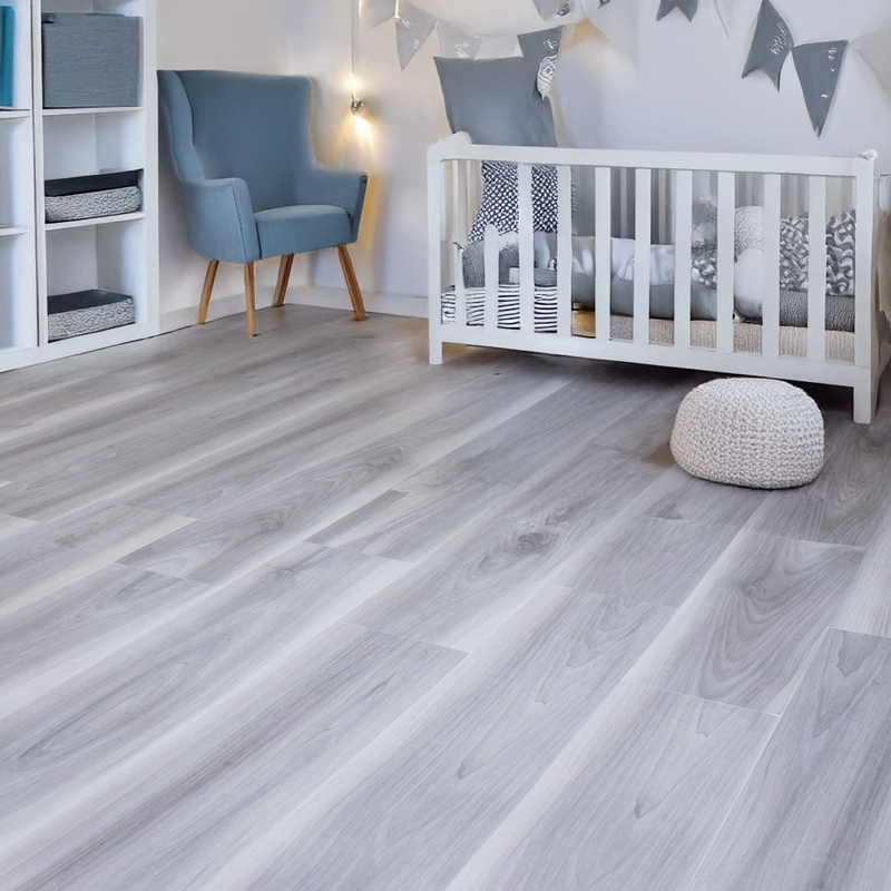 spc engage gerbur oak grey stone plastic composite floor in kids room