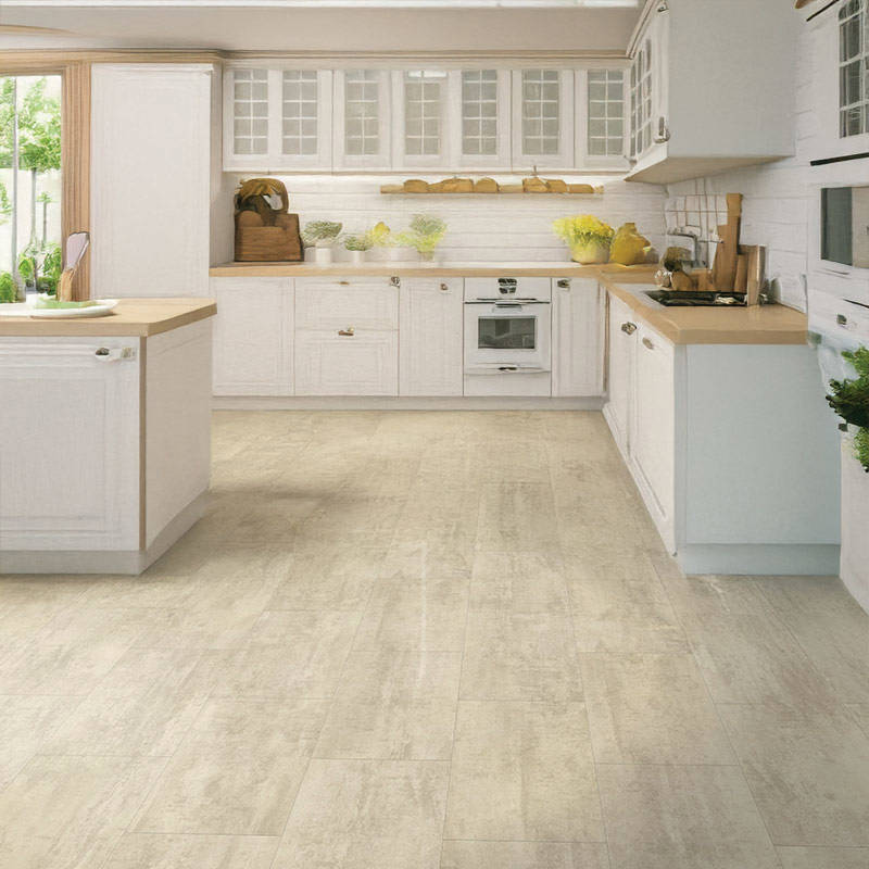 QS Ambient Cream Travertin Kitchen