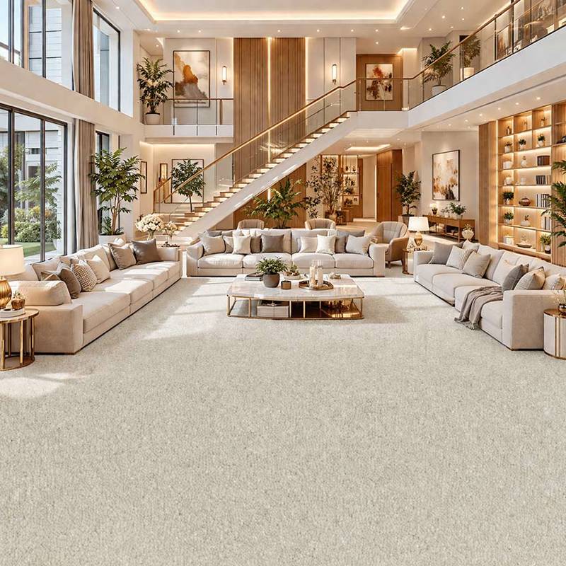 Wall To Wall Carpet Tiles Balta Lily CRP BLT LIL 01 Residential Double Height Family Hall