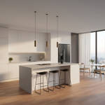 RP Oxford Classic Cinnamon 21 Modern Kitchen Engineered Wood Flooring