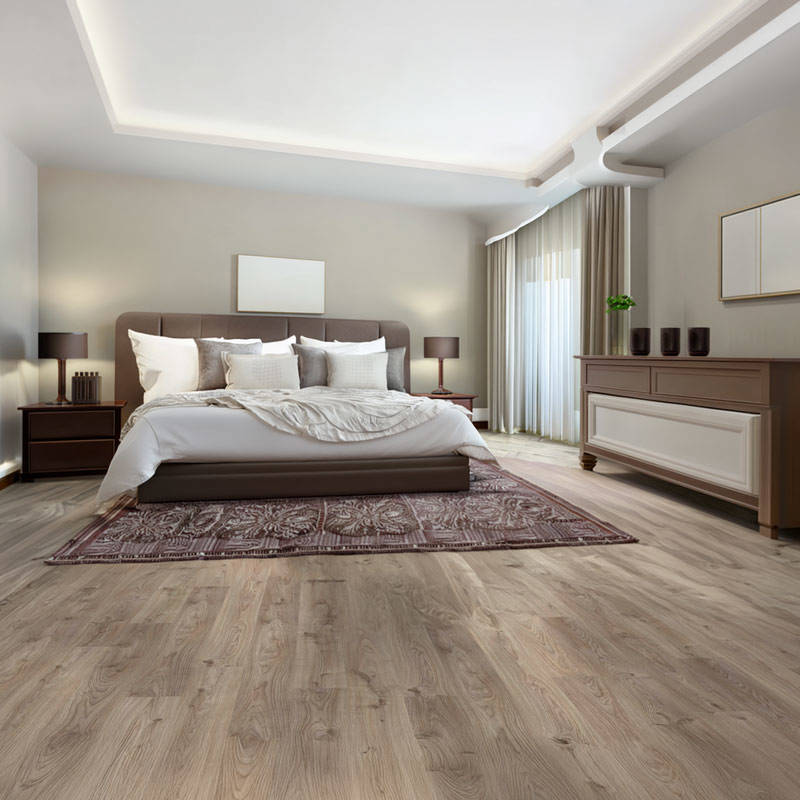 Click Plus Cottage Oak Brown Grey QS BACL 40026 Bedroom