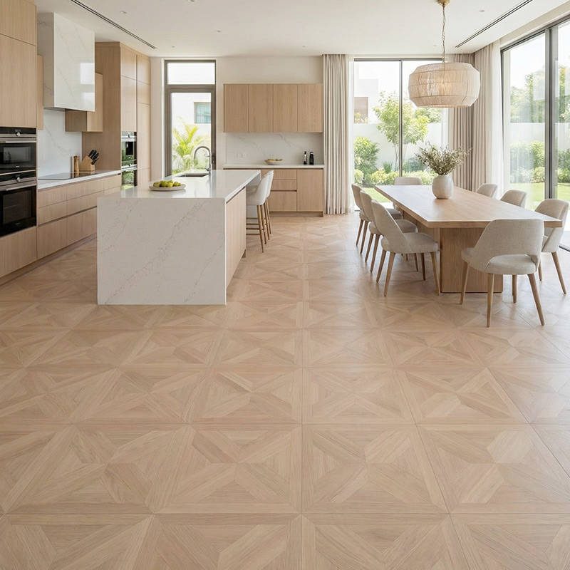 RP Chelsea Square Gilded Lines Honeycombe 13 Kitchen Dinning Parquetry Wood Flooring