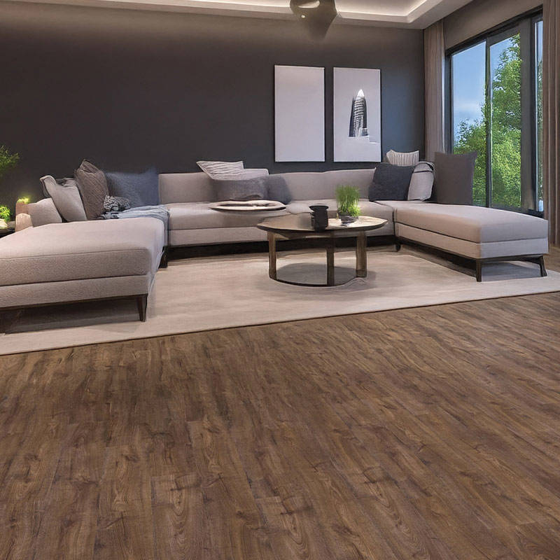 QS Pulse Autumn Oak Chocolate Vinyl Click Livingroom