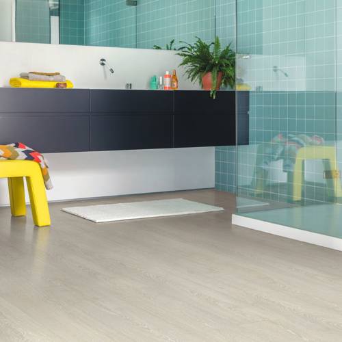 quick step grey patina classic oak light flooring in bathroom