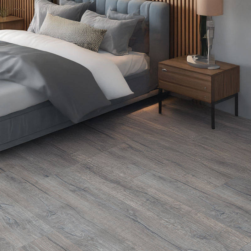QS Balance History Oak Grey Vinyl Click Bedroom