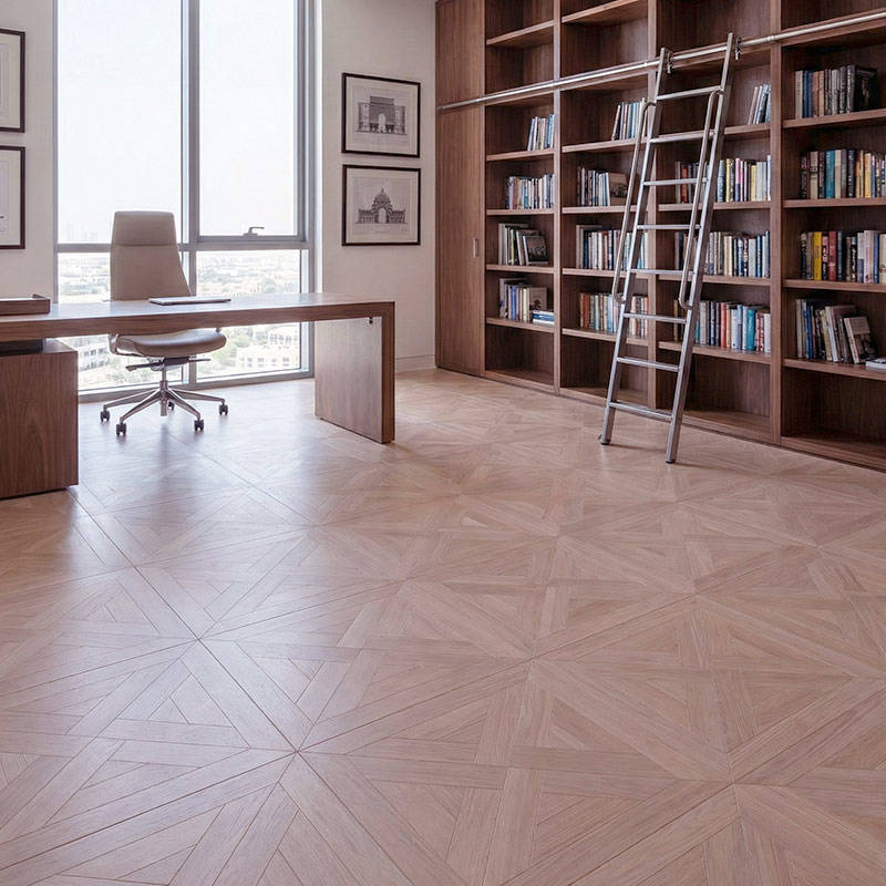 RP Chelsea Square Elegant Wave Basil 18 Parquetry Wood Flooring Home Office