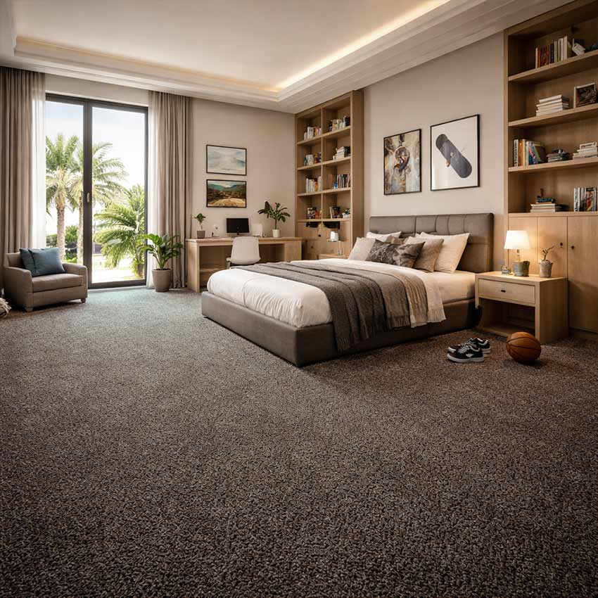 Wall To Wall Carpet For Modern Teenage Bedroom CRP BEAUL OPT 06