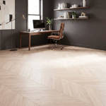 royal parquet chevron classic linen wood parquet flooring in home office