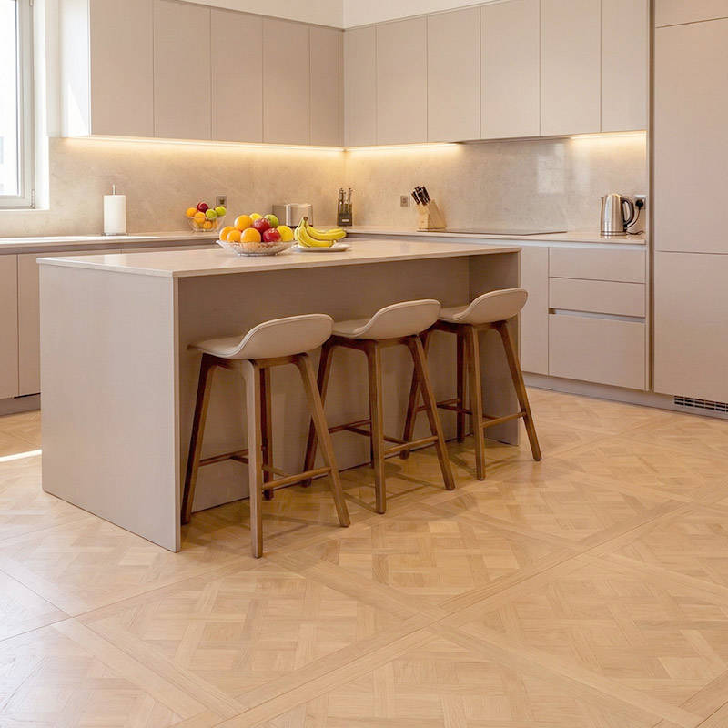 RP Chelsea Square Versailles Butterscotch 19 Parquetry Wood Flooring Kitchen