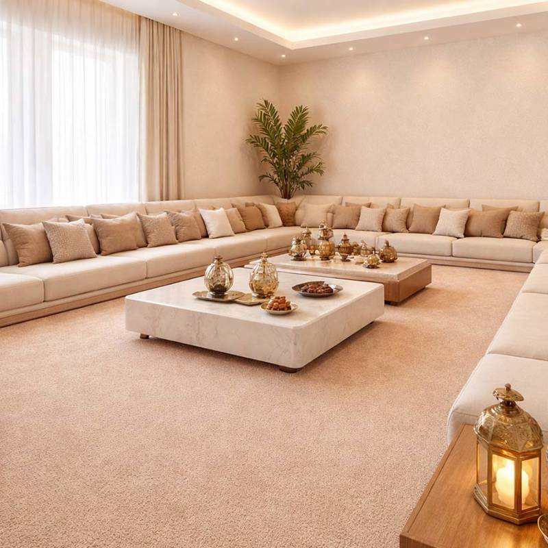 Wall To Wall Carpet For Elegant UAE Villa Majlis Lounge CRP BEAUL FAYE 06
