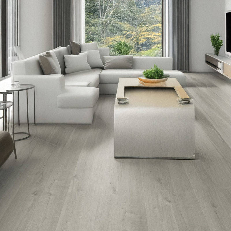 QS Pulse Cotton Oak Cold Grey Vinyl Click Flooring Room