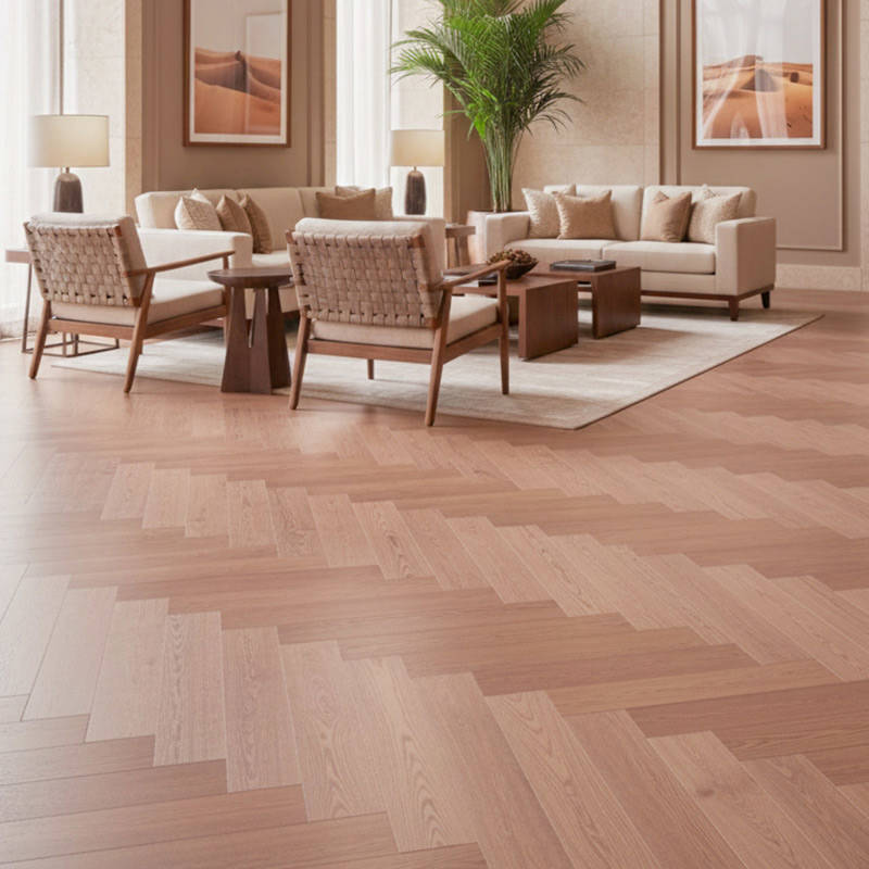 RP Herringbone Cinnamon 21 Engineered Wood Flooring Sitting Area