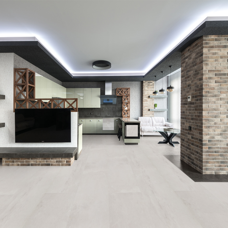 berry alloc pure tiles urban stone light greige vinyl click tiles in common area