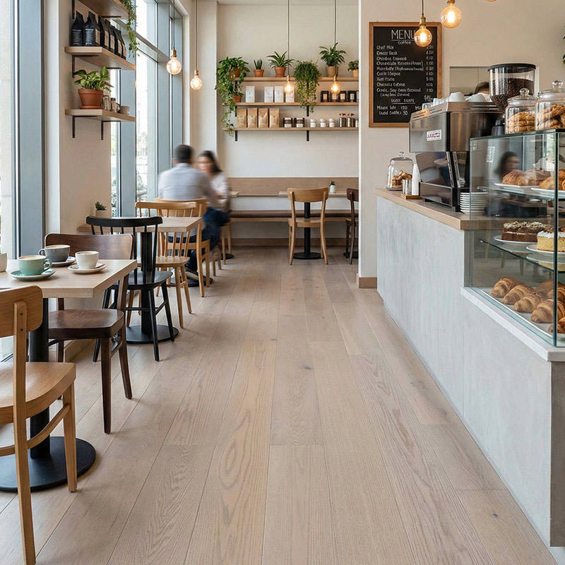RP Bernera Supreme Dove 14 Engineered Wood Flooring Coffee Shop
