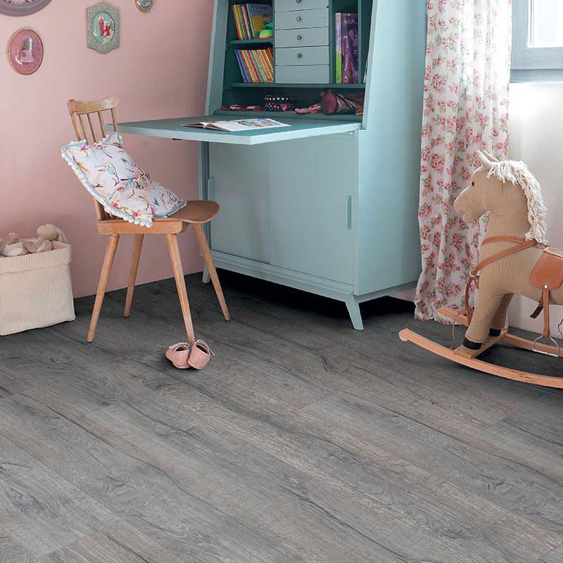 QS Balance History Oak Grey Vinyl Click Kids Play Room