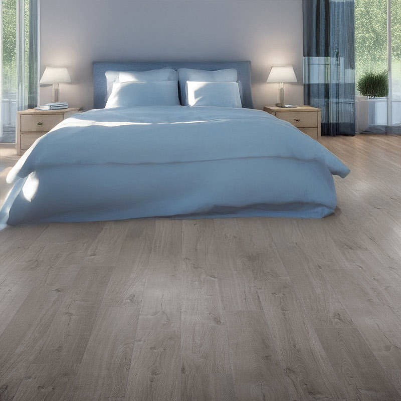 QS Pulse Cotton Oak Cozy Grey Bedroom