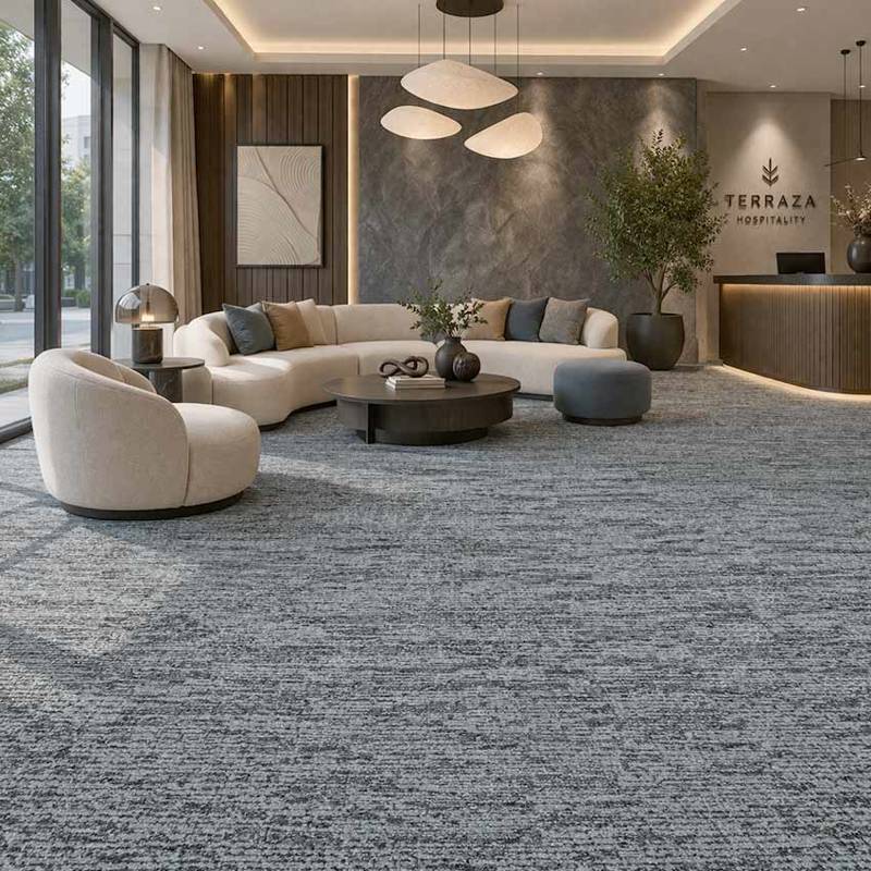 Viper 559 Carpet Tiles Hospitality Lounge With Textured Carpet
