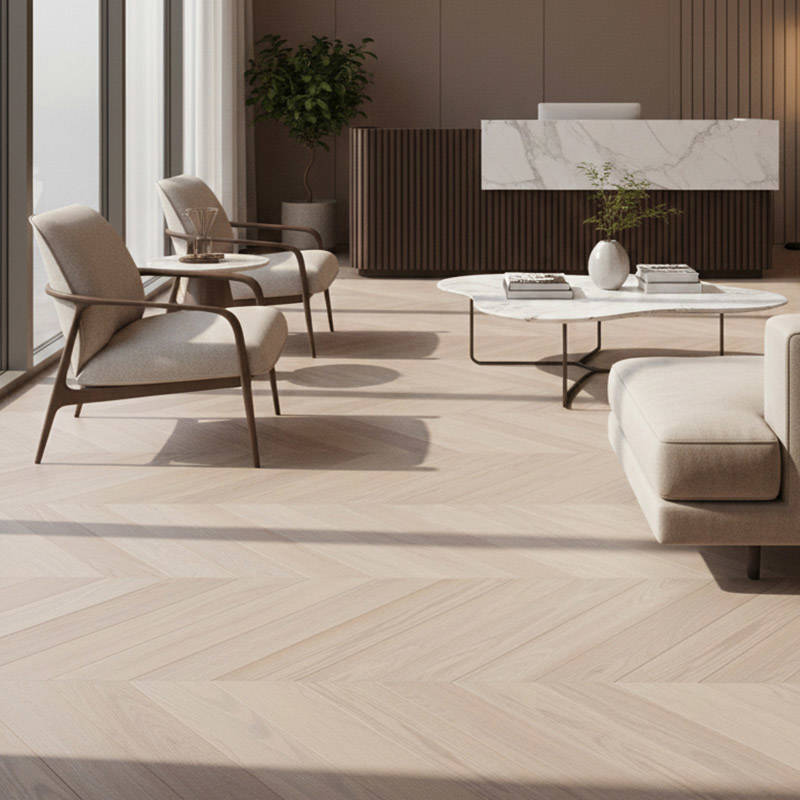 RP Chevron Sandcastle 10 Engineered Wood Flooring Reception