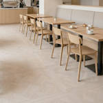 RP Chelsea Square Versailles Steel 22 Parquetry Wood Flooring Cafe Sittingarea