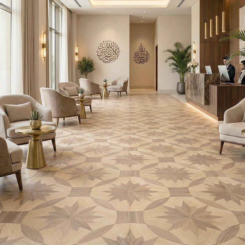 RP Chelsea Square Magnificence Tawny 15 Hotel Lobby Parquetry Wood Flooring