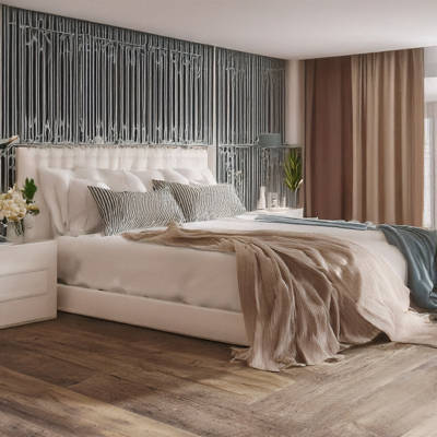 Gerbür Nature LVT Dusky Driftwood Bedroom Flooring