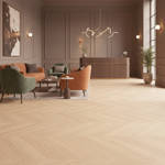 RP Chevron Butterscotch 19 Engineered Wood Flooring Reception