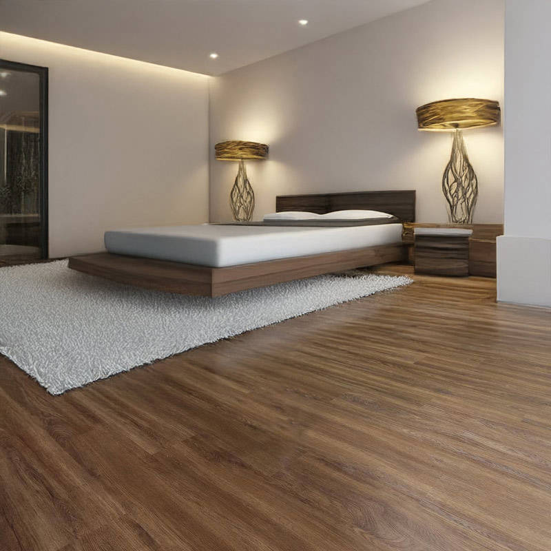 gerbur aqua click jarrah vinyl click floor in modern bedroom